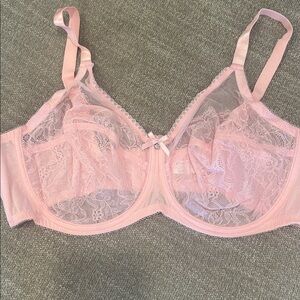 Wacoal Retro Chic Full Figure Underwire Bra Size 42D Pink